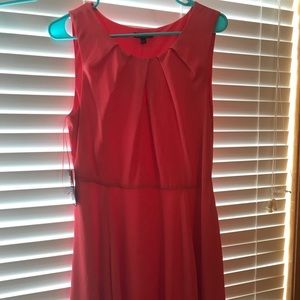 Express Coral Dress with Keyhole